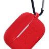 Силиконовый чехол Gurdini Soft Touch с карабином для AirPods Pro красный
