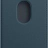 Кожаный кошелек для iPhone Leather Wallet с MagSafe темно-синий (Baltic Blue) - фото № 2