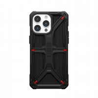 Чехол UAG Monarch Kevlar для iPhone 15 Pro Max черный кевлар (Kevlar-Black)