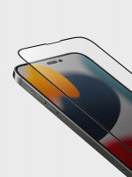 Защитное стекло Uniq Optix Vivid Clear для iPhone 14 Pro Max прозрачное с рамкой