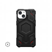 Чехол UAG Monarch Pro Kevlar с MagSafe для iPhone 15 Plus черный кевлар (Kevlar Black)