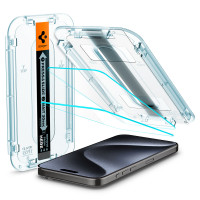 Защитное стекло SPIGEN EZ FIT GLAS.tR 2 Pack для iPhone 15 Pro (Clear) 2 шт.