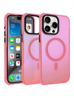 Чехол Gurdini Asty с MagSafe для iPhone 15 розовый