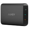 Сетевое зарядное устройство Aukey USB QC3.0 / USB / USB-C PD чёрное