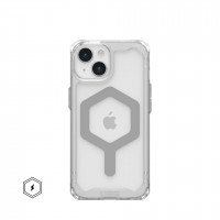 Чехол UAG Plyo с MagSafe для iPhone 15 прозрачный/серебро (Ice/Silver)