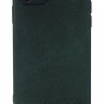 Чехол Gurdini Premium Alcantara для iPhone 11 Pro тёмно-зеленый