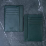 Картхолдер+ из гладкой натуральной кожи DOST Leather Co. зеленый - фото № 2