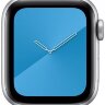 Силиконовый ремешок Gurdini для Apple Watch 44/45/49 мм синяя волна - фото № 3