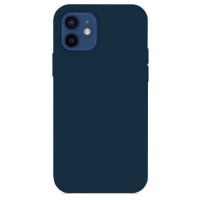 Силиконовый чехол S-Case Silicone Case для iPhone 12 mini темно-синий (Deep Navy)