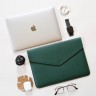 Кожаный чехол DOST Leather Co. для MacBook Pro 13" (2016-2020) / MacBook Air 13" (2018-2020) зелёный - фото № 6
