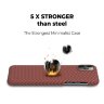 Чехол PITAKA MagEZ Case для iPhone 11 Pro Max красный карбон ёлочка Herringbone (KI1107M) - фото № 8