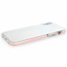 Силиконовый чехол Gurdini Crystal Ice для iPhone Xs Max розовый - фото № 2