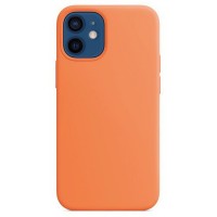 Силиконовый чехол S-Case Silicone Case для iPhone 12 mini оранжевый (Kumquat)