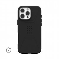 Чехол UAG Civilian с MagSafe для iPhone 16 Pro Max черный (Black)