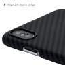 Чехол PITAKA MagEZ Case для iPhone Xs чёрный карбон - Twill (KI8001XS) - фото № 5