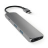Переходник Satechi Slim Aluminum Type-C Multi-Port Adapter (4K HDMI, сквозной порт питания, 2х USB) серебристый (ST-CMAS) - фото № 8