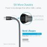 Кабель Anker PowerLine+ USB-C to USB-C Nylon Braided (1,8 метра) серый - фото № 2