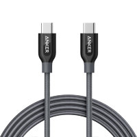 Кабель Anker PowerLine+ USB-C to USB-C Nylon Braided (1,8 метра) серый
