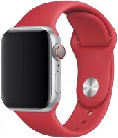 Силиконовый ремешок Gurdini для Apple Watch 38/40 мм красный