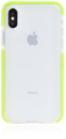 Силиконовый чехол Gurdini Crystal Ice для iPhone Xs Max кислотно-зелёный матовый