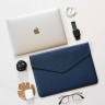 Кожаный чехол DOST Leather Co. для MacBook Pro 13" (2016-2020) / MacBook Air 13" (2018-2020) синий - фото № 6