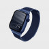 Стальной ремешок мелкое плетение Uniq Dante для Apple Watch 42/44/45 мм синий