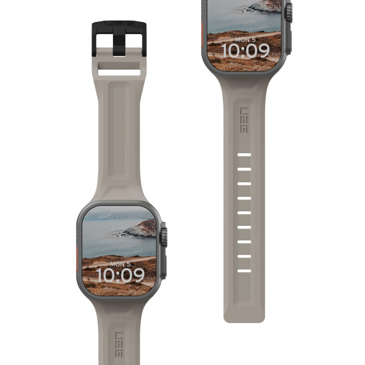 Силиконовый ремешок UAG Scout Strap для Apple Watch 49/46/45/44 мм титан (Titanium)
