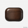 Кожаный чехол Nomad Modern Horween Leather Case для AirPods Pro 3 коричневый (Rustic Brown) - фото № 3