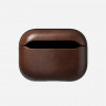 Кожаный чехол Nomad Modern Horween Leather Case для AirPods Pro 3 коричневый (Rustic Brown) - фото № 8