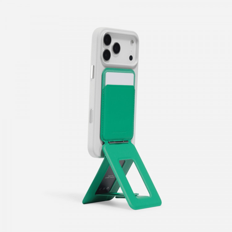Подставка-штатив-кошелек с MagSafe MOFT Snap Phone Tripod Wallet зеленый