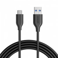 Кабель Anker PowerLine USB-C to USB 3.0 (1.8 метра) чёрный (A8166011)