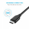 Кабель Anker PowerLine USB-C to USB 3.0 (1.8 метра) чёрный (A8166011) - фото № 2