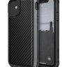 Чехол X-Doria Defense Lux Drop Tested 3M Carbon Fiber для iPhone 11 чёрный