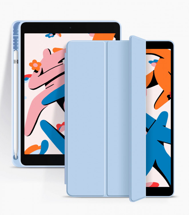 Чехол Gurdini Milano Series для iPad Pro 12.9" (2020-2021) голубой