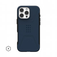 Чехол UAG Civilian с MagSafe для iPhone 16 Pro Max синий (Mallard)