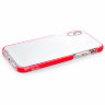 Силиконовый чехол Gurdini Crystal Ice для iPhone Xs Max красный - фото № 2
