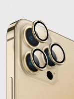 Защита объектива камеры Uniq Optix Lens Protector для iPhone 14 Pro / 14 Pro Max золото (Gold)