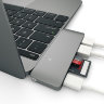 USB-хаб Satechi Type-C Pass Through USB Hub with USB-C Charging Port Серый - фото № 2