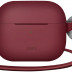 Чехол с карабином + ремешок Uniq Vencer Hang Case для AirPods 3 темно-красный