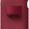 Чехол с карабином + ремешок Uniq Vencer Hang Case для AirPods 3 темно-красный - фото № 3