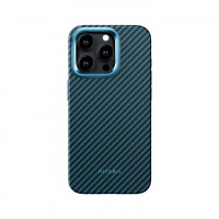 Чехол PITAKA MagEZ Case Pro 4 для iPhone 15 Pro Max черно-синий 1500D (KI1508PMPA)