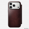 Кожаный чехол-книжка Nomad Modern Horween Leather Folio для iPhone 17 Pro Limited Edition: Burgundy Chromexcel - фото № 6