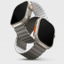 Силиконовый ремешок Uniq Revix для Apple Watch 42/44/45/49 мм серый/белый