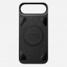 Кожаный чехол-накладка Nomad Magnetic Horween Leather Back для iPhone Air черный (Black) - фото № 4