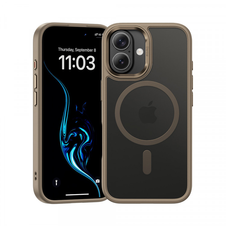 Чехол Benks Mist с MagSafe для iPhone 16 Plus золотой (Gold)