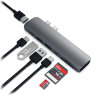 Хаб Satechi Aluminum Type-C Pro Hub Adapter для MacBook Pro (USB-C) серый космос (ST-CMBPM) - фото № 2