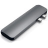 Хаб Satechi Aluminum Type-C Pro Hub Adapter для MacBook Pro (USB-C) серый космос (ST-CMBPM) - фото № 3