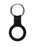 Силиконовый брелок-подвеска с кольцом для ключей iNeez для AirTag черный