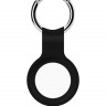 Силиконовый брелок-подвеска с кольцом для ключей iNeez для AirTag черный