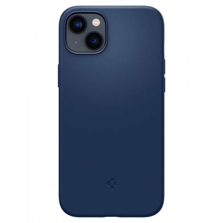 Чехол SPIGEN Silicone Fit с MagSafe для iPhone 14 Plus темно-синий (Navy Blue)